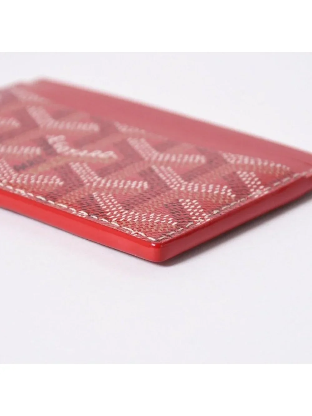 Goyard Saint Sulpice Card Case Red Vauzel Calfskin